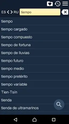 RU-ES Dictionary android App screenshot 9